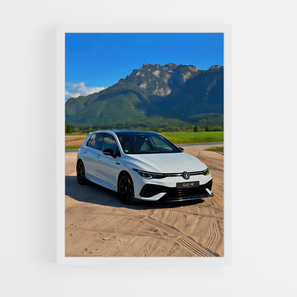 Poster Golf en Sable – affiche Volkswagen (vue 3)